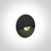 BLACK RECESSED 1W WW IP20 350mA DARK LIGHT.