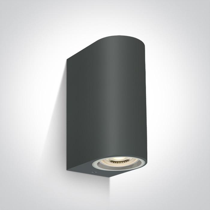 ANTHRACITE WALL LIGHT GU10 2x6W IP65