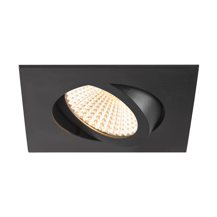 NEW TRIA 68, recessed ceiling light, 3000K, 60°, IP 20, square, black