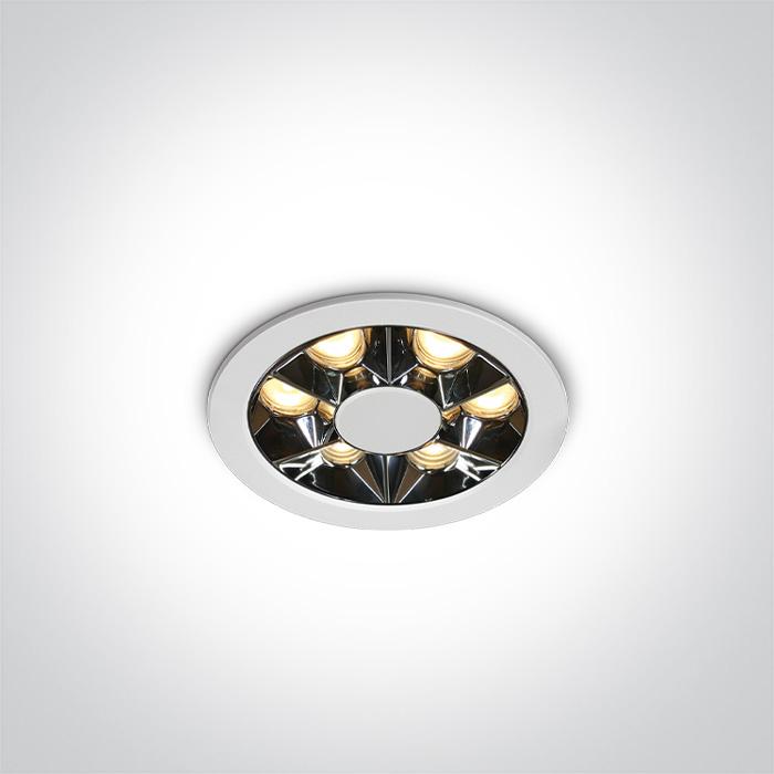 WHITE RECESSED LED 6W WW IP20 38deg 230V DARK LIGHT