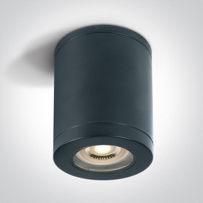 BLACK CYLINDER GU10 10w IP65