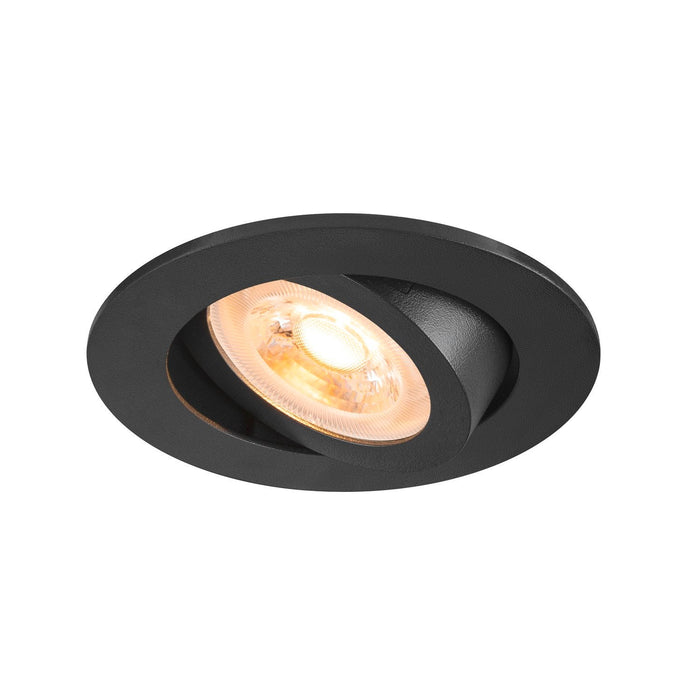 NEW TRIA 68, recessed ceiling light, round, max. 10W GU10, black