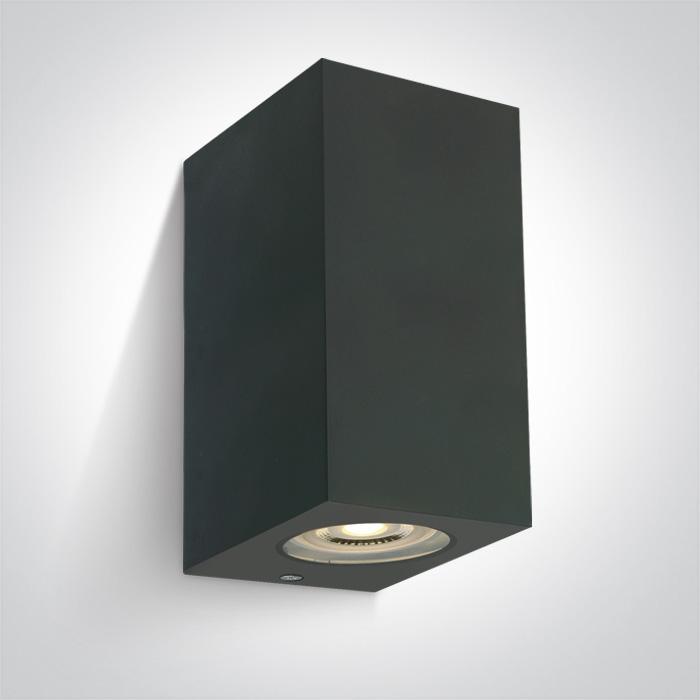 ANTHRACITE WALL LIGHT GU10 2x6W IP65