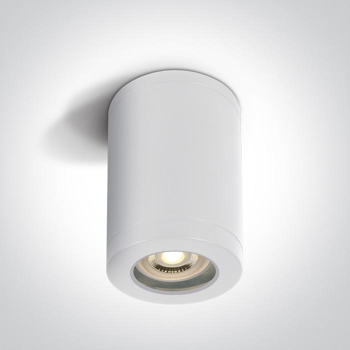 WHITE CYLINDER GU10 6w IP65