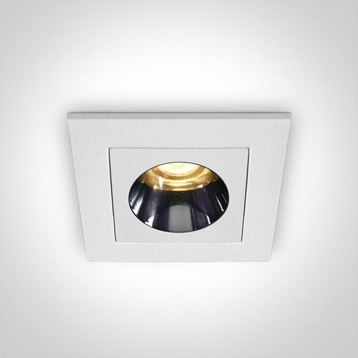 WHITE RECESSED LED 3W WW IP20 38deg 230V DARK LIGHT