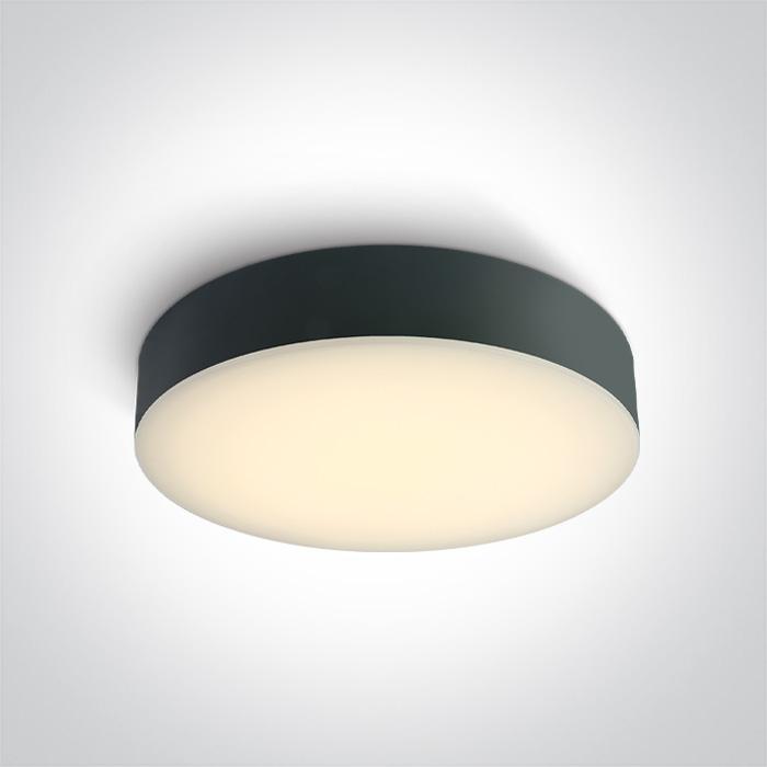 ANTHRACITE LED PLAFO 20W 3CCT ADJUSTABLE IP65 230V