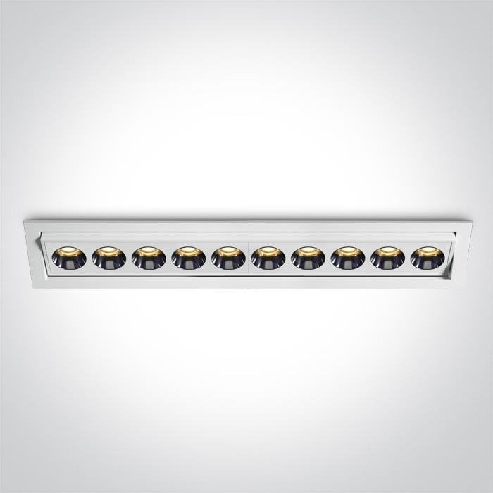 WHITE RECESSED LED 24W WW IP20 38deg 230V ADJUSTABLE DARK LIGHT