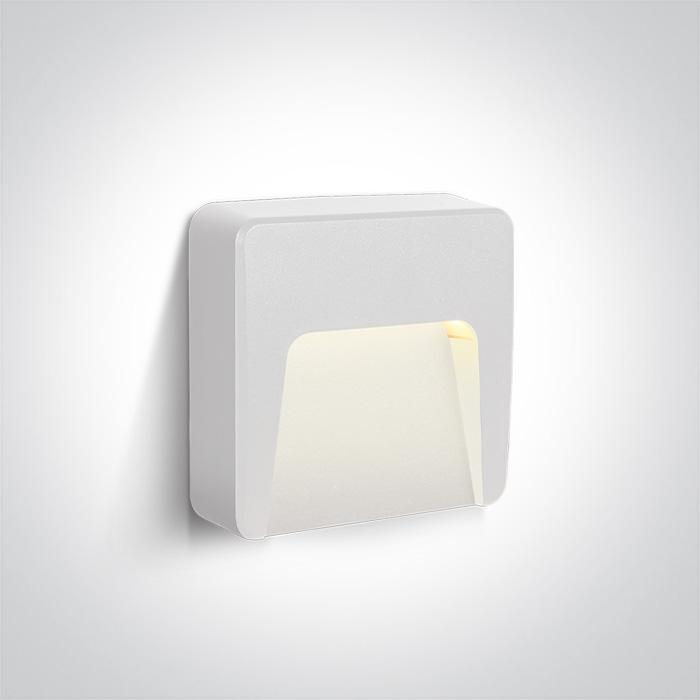 WHITE LED WALL LIGHT 1,5W WW DARK LIGHT IP65 230V