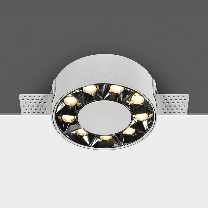 WHITE TRIMLESS LED 12W WW IP20 38deg 230V DARK LIGHT