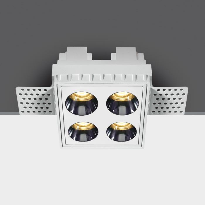 WHITE TRIMLESS LED 10W WW IP20 38deg 230V DARK LIGHT