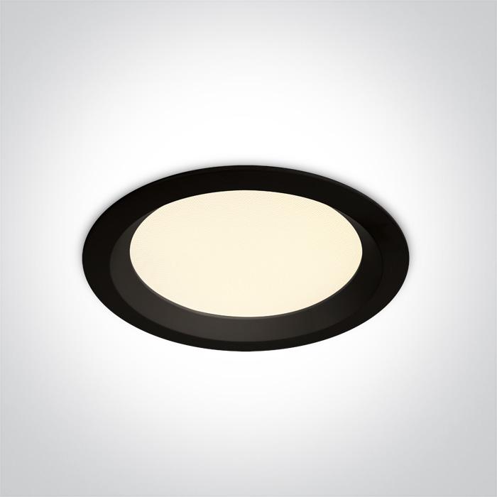 BLACK SMD LED UGR19 20W VARIABLE CCT WW CW DL IP44 230V