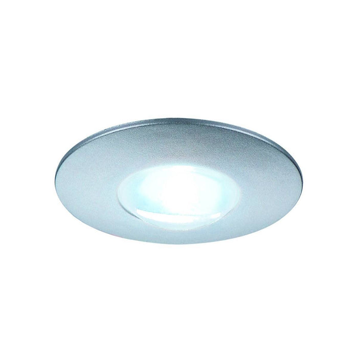 DEKLED recessed light, round, silver metallic, 1W LED, white , 4000K