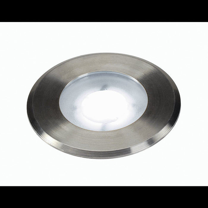 DASAR FLAT 240V LED inground fitting, round, 4.3W LED, 5000K, stainless steel bezel