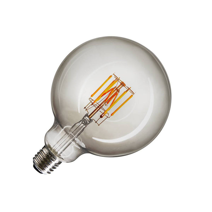 LED lamp, G125, E27, 2000-29000K, 280°, dimmable, smoked glass