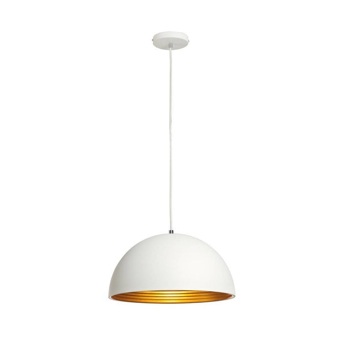 FORCHINI M pendant, PD-2, 40cm , round, white/gold, E27, max. 40W
