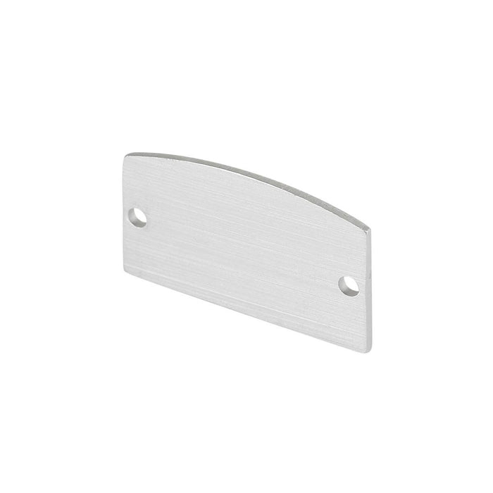 GLENOS end caps for linear profile 2713, silver, 2 pcs.