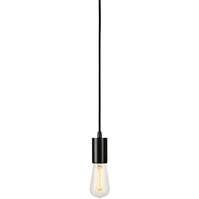 FITU E27 PENDANT, round, black , E27, max. 60W, 2.5m cable with open cable end