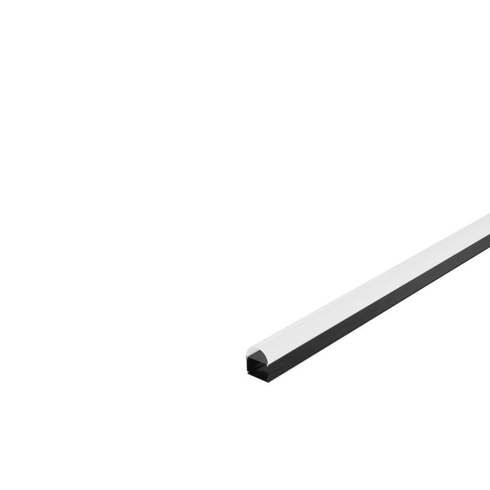 GLENOS industrial profile dome , matt black, 2m