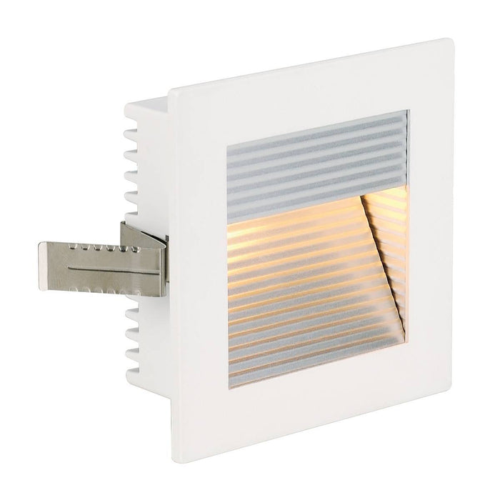 FLAT FRAME CURVE recessed light, square, white, G4, max. 20W