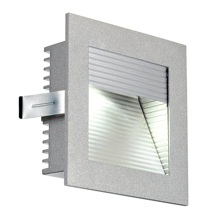 FRAME CURVE LED recessed light , square, silver-grey, white LED