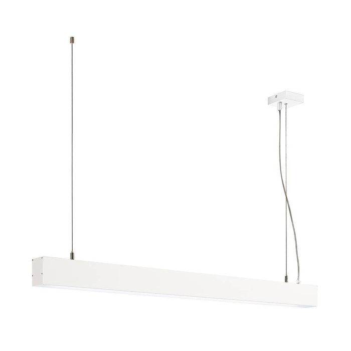 GLENOS pendant, matt white, 1m, 52W, 4000K