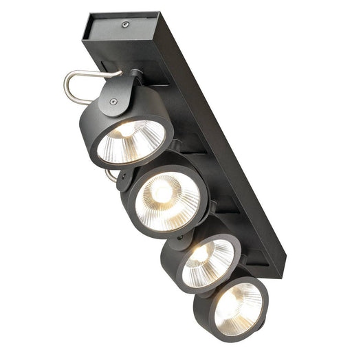 KALU LED 4 Wall and Ceiling luminaire, black, 3000K, 24°.