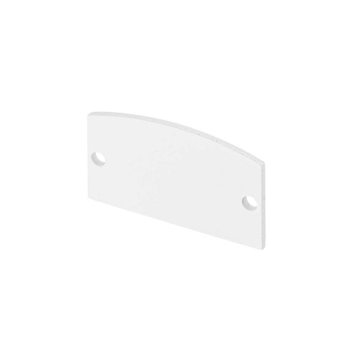 GLENOS end caps for linear profile 2713, matt white, 2 pcs.