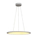 LED PANEL ROUND, pendant version, silver-grey, 338 LED, 39,8W, dimmable, 2700K.