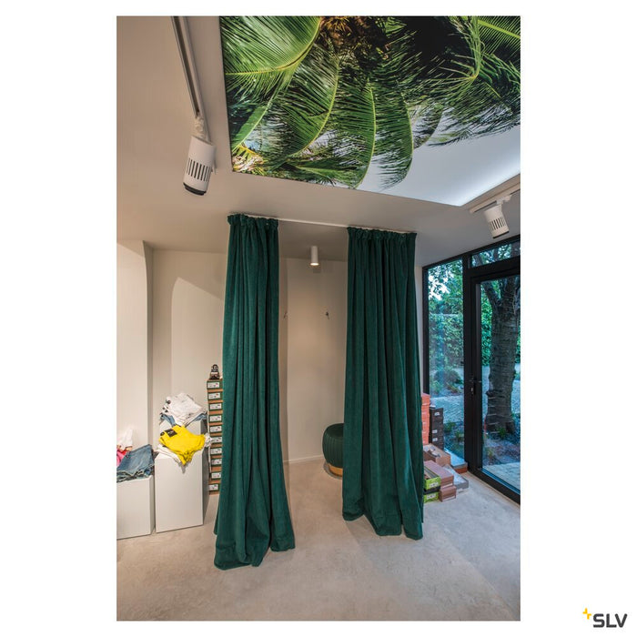 STRUCTEC, zooming lens spot for 3-circuit high-voltage track, LED, 3000K, white, 20-60°, incl. 3-circuit adapter