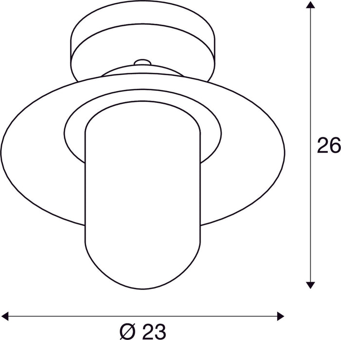 MOLAT, outdoor ceiling light, E27, anthracite, max. 60W, IP44