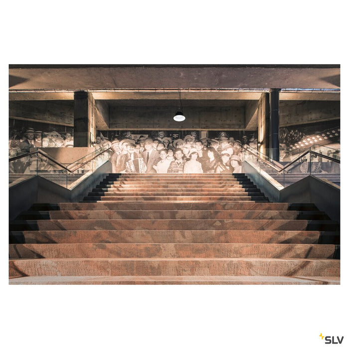 PARA FLAC, pendant, LED, 4000K, black, 100W, IP65