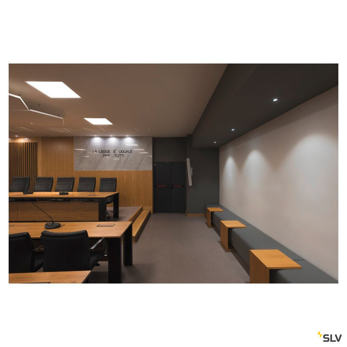 NEW TRIA round, LED indoor recessed ceiling light, black, 1800-3000K, 7.2W