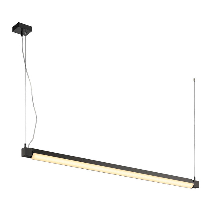 OPEN GRILL LED, single twist pendant, 1200mm, black
