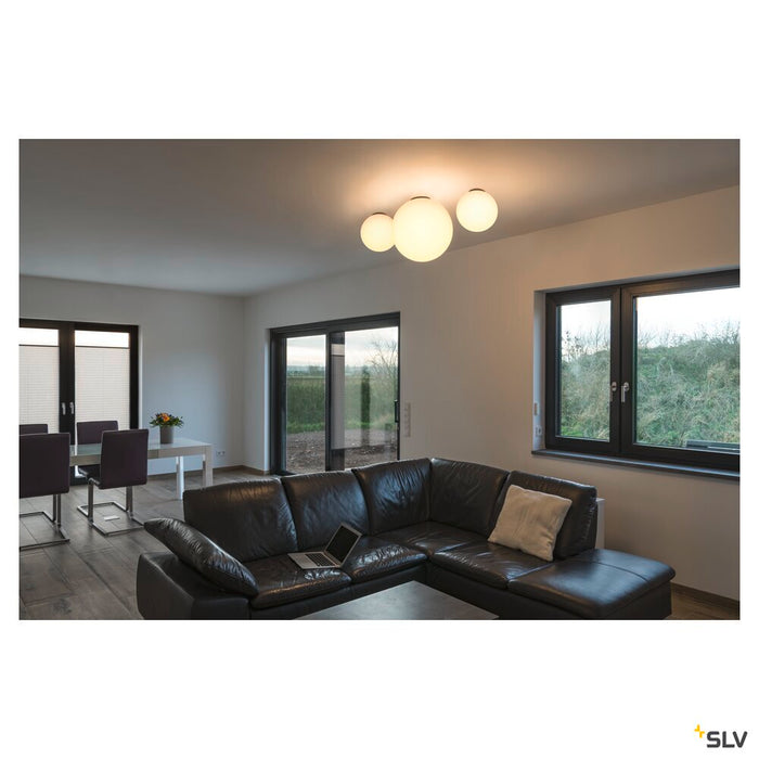 ROTOBALL 25 CL, Indoor surface-mounted ceiling light, E27, white, max. 24W