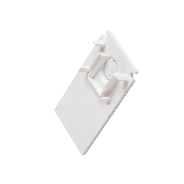 End cap for mounting track deep, 48V TRACK, white