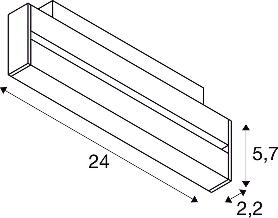 IN-LINE 24 48V TRACK Move DALI, Darklight Reflector, spot, black / black, 7.3W, 610lm, 3000K, CRI90, 35°