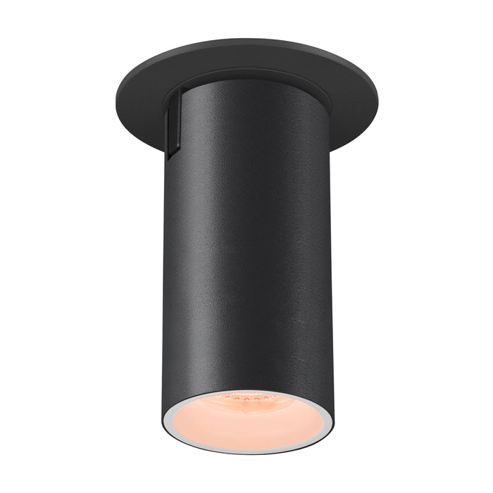 NUMINOS PROJECTOR S recessed ceiling light, 2700 K, 55°, cylindrical, black / white