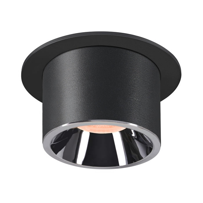 NUMINOS PROJECTOR L recessed ceiling light, 2700 K, 40°, cylindrical, black / chrome