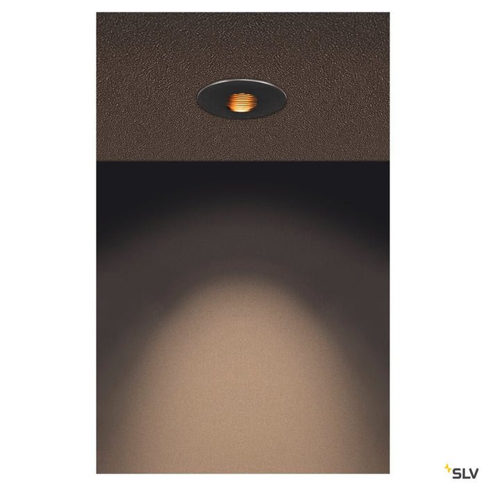 H-LIGHT 2, recessed fitting, LED, 2700K, oval, black, 20°, 11,5W, incl. driver, clip spring