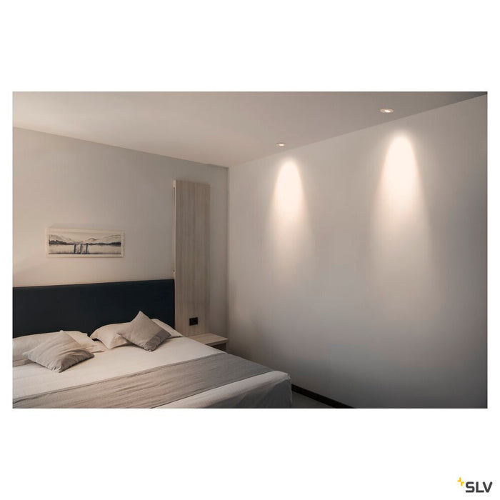 H-LIGHT 2, recessed fitting, LED, 2700K, oval, white, 20°, 11,5W, incl. driver, clip spring