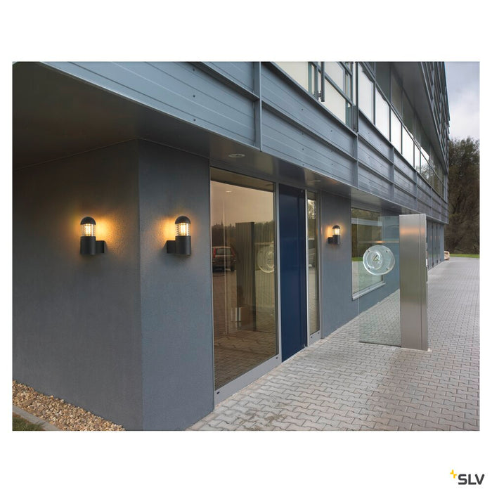C-POL WALL, outdoor wall light, TC-(D,H,T,Q)SE, IP54, anthracite, max. 24W