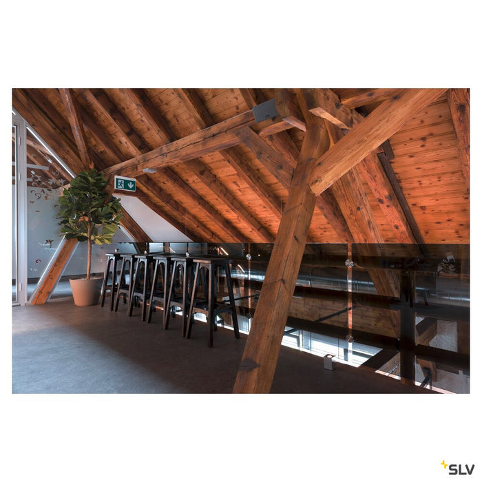 P-LIGHT 33, wall and ceiling light, emergency exit light, LED, 6000K, white, L/W/H 33/6/25 cm, 4W